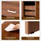 Costway Nightstand with Drawer Storage Cabinet Modern Beside End Table Black\Brown